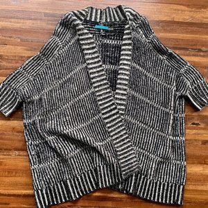 Alice + Olivia black and white cardigan RARE